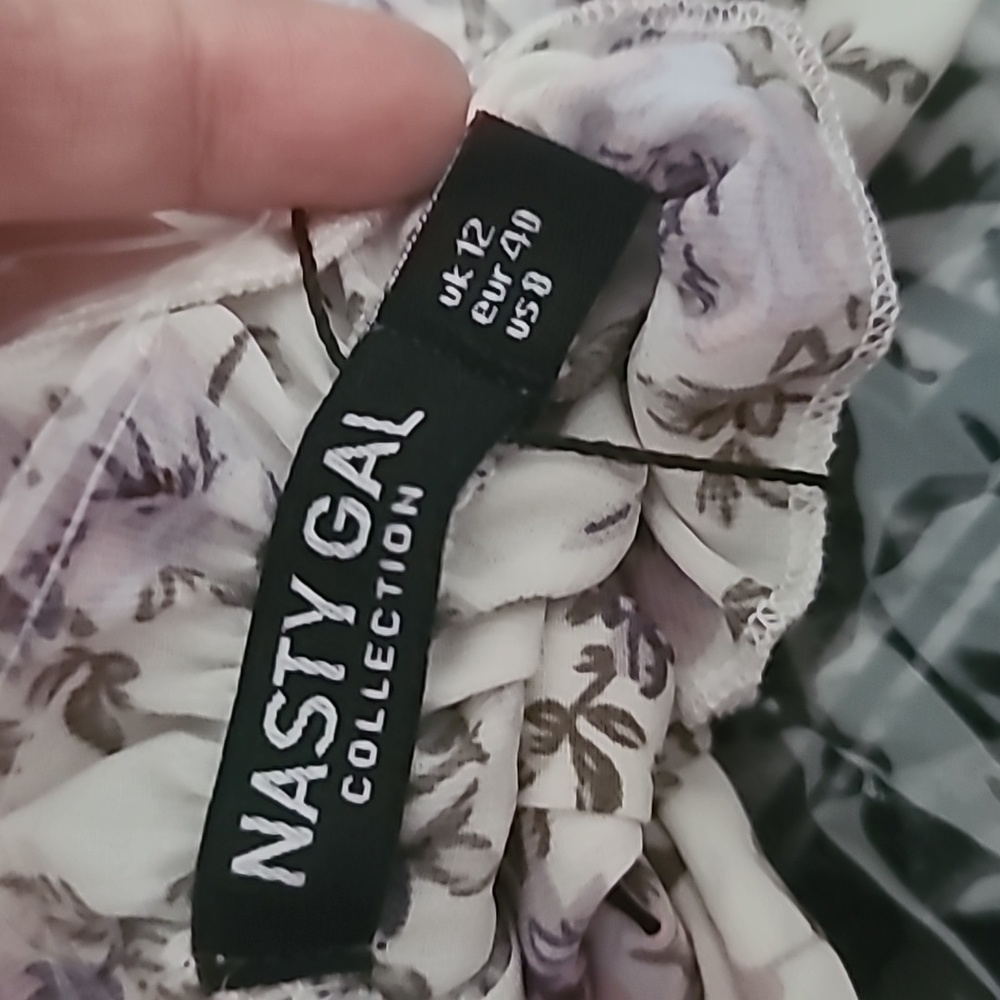Nasty Gal Collection Floral Mini Dress Size 8 - Picture 8 of 8
